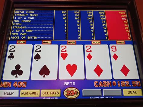 action gaming video poker.
